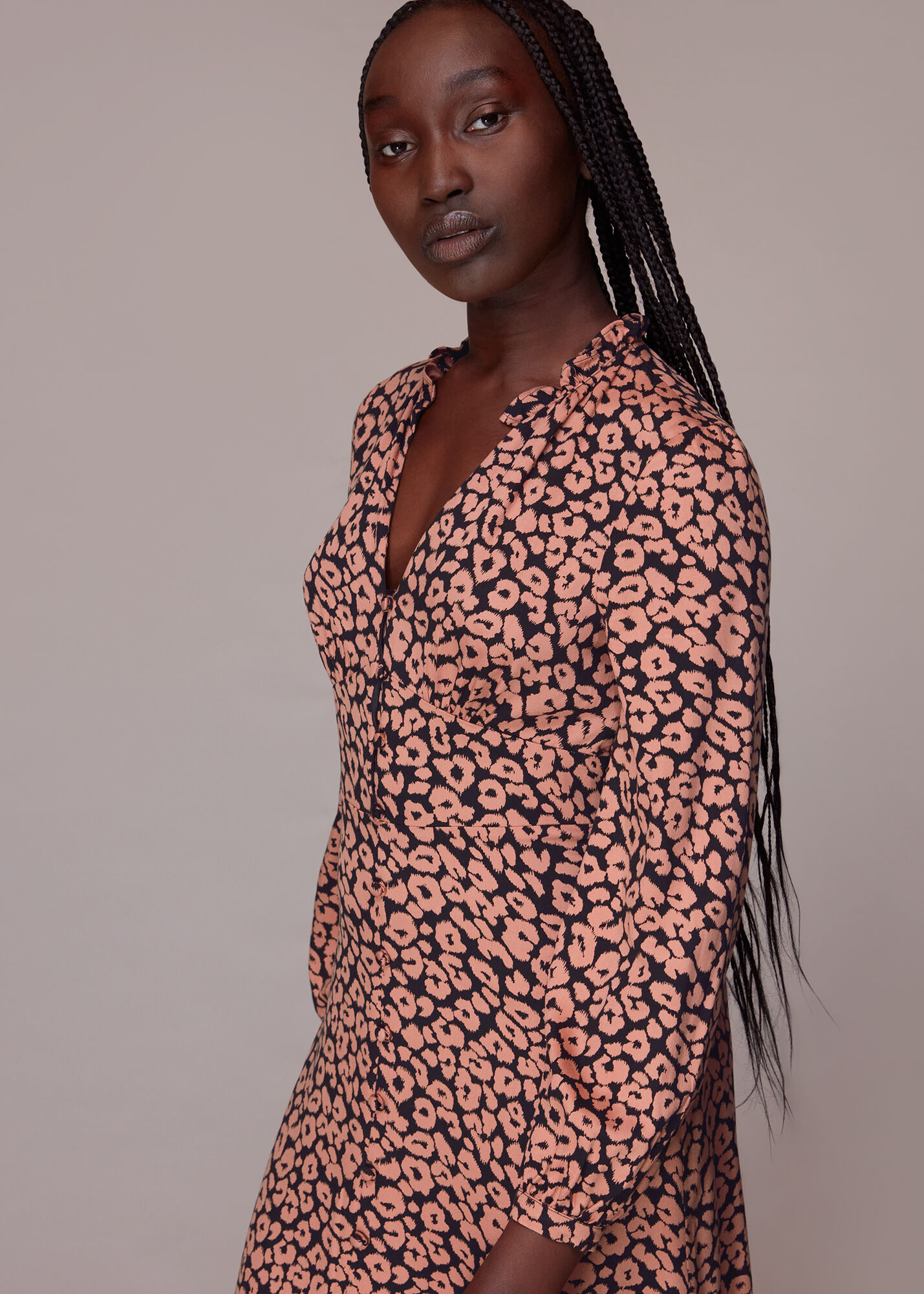 Pink fuzzy hot sale dress