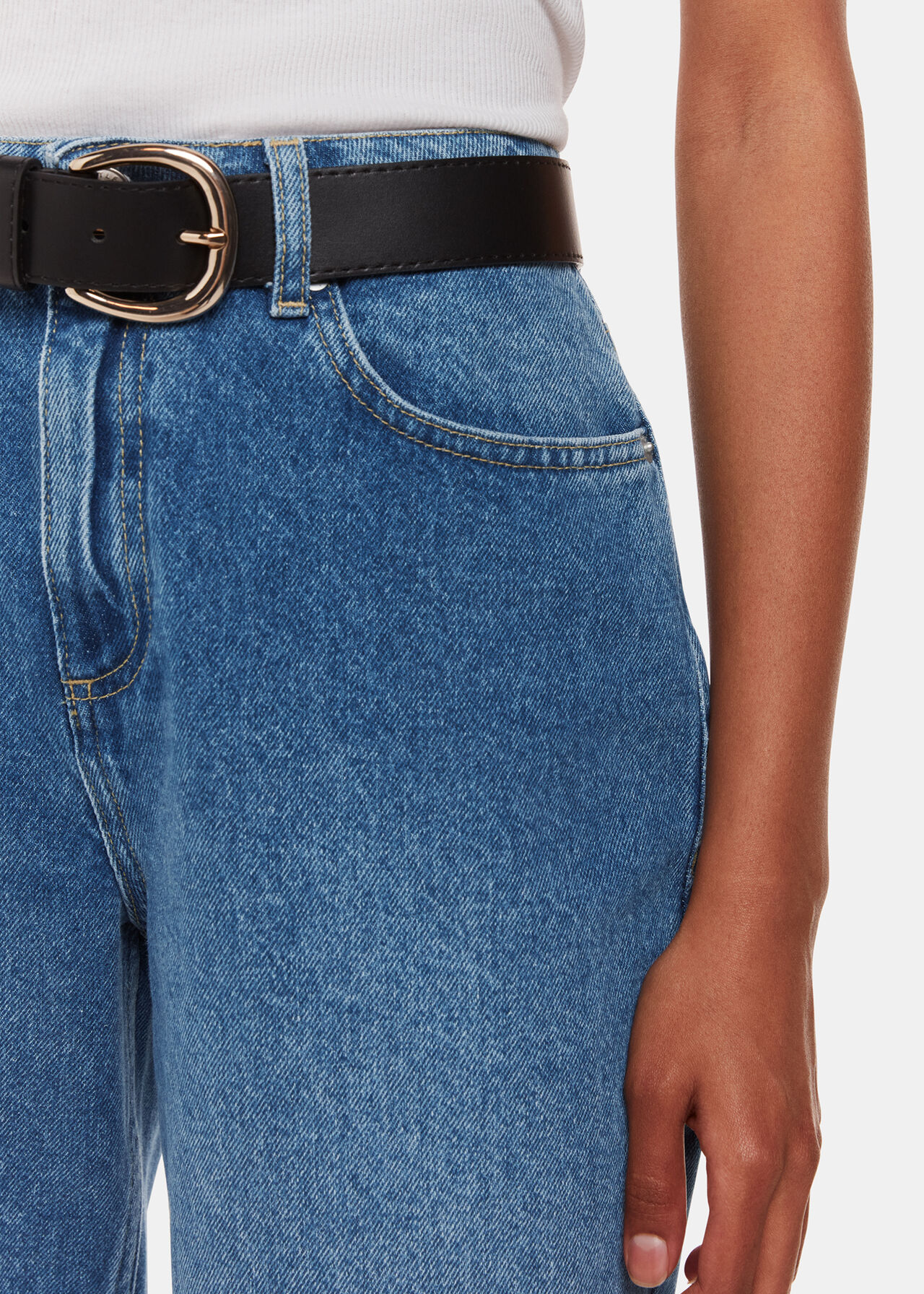 Petite Straight Leg Full Length Jean