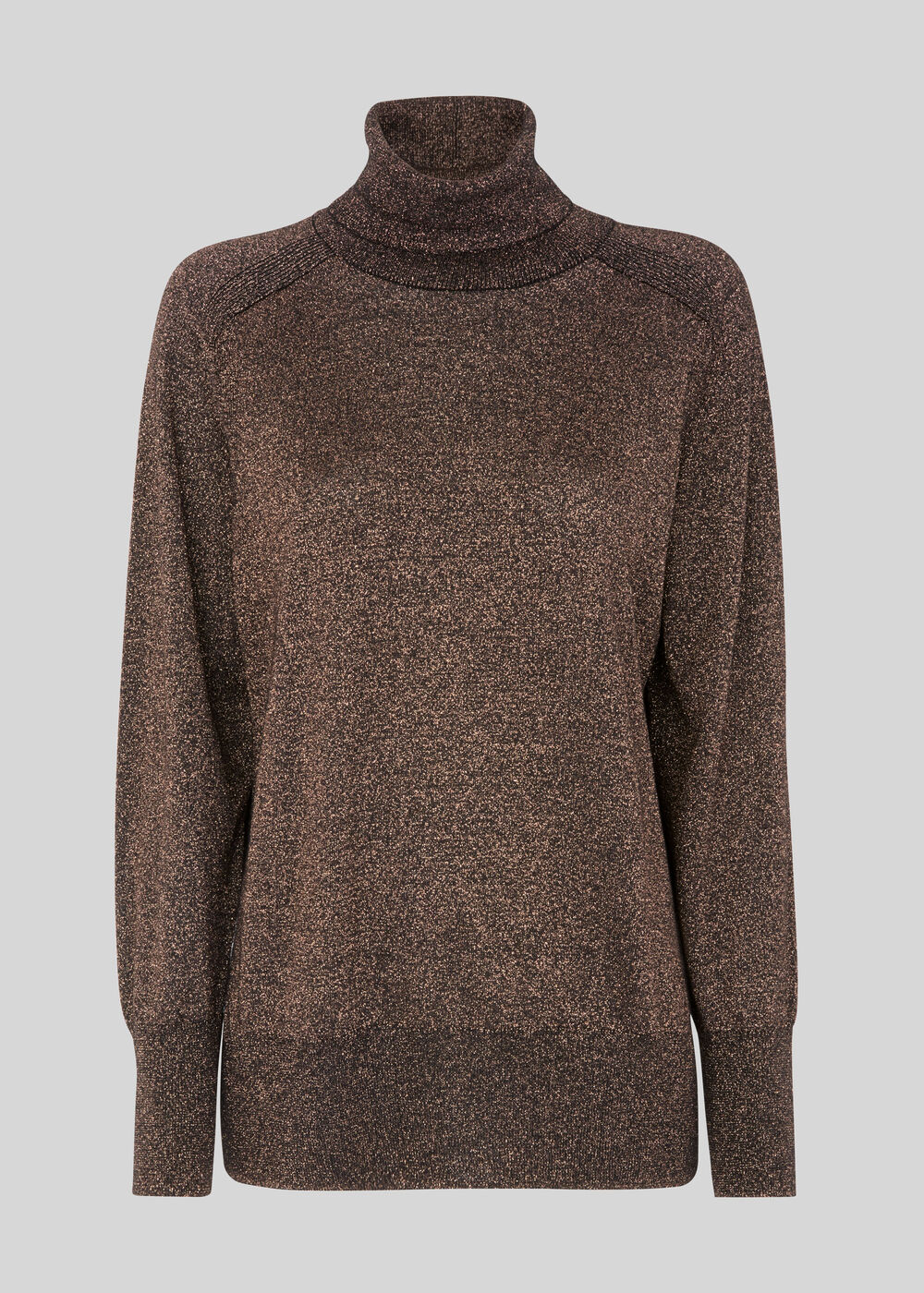 Sparkle Relaxed Polo Neck