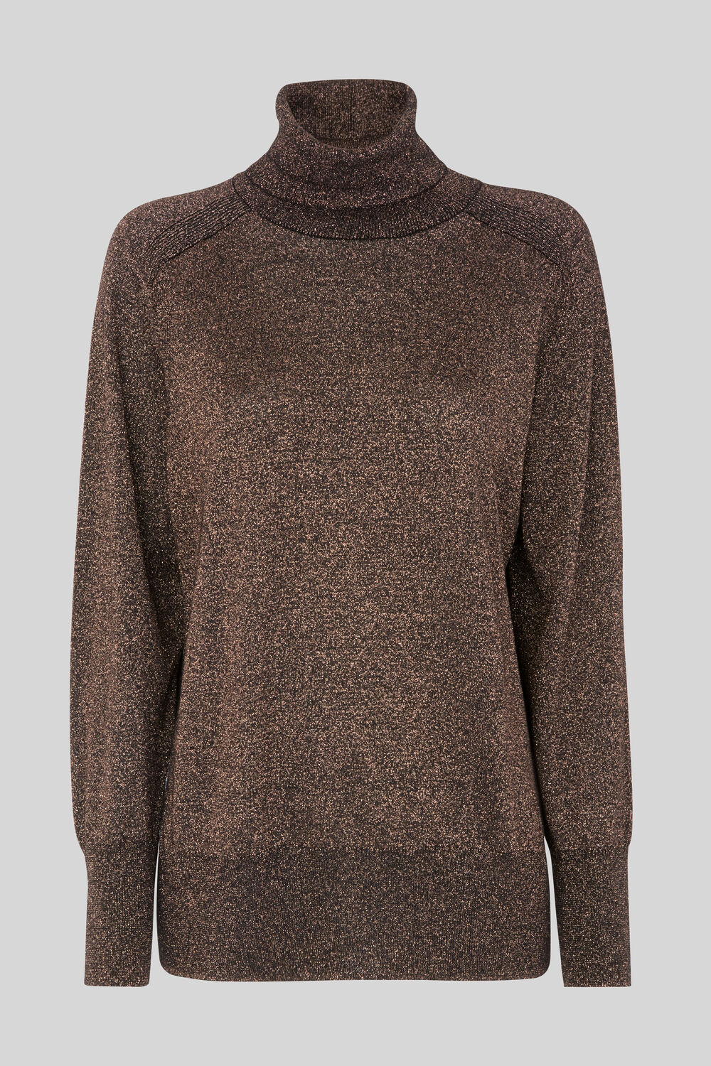 Sparkle Relaxed Polo Neck