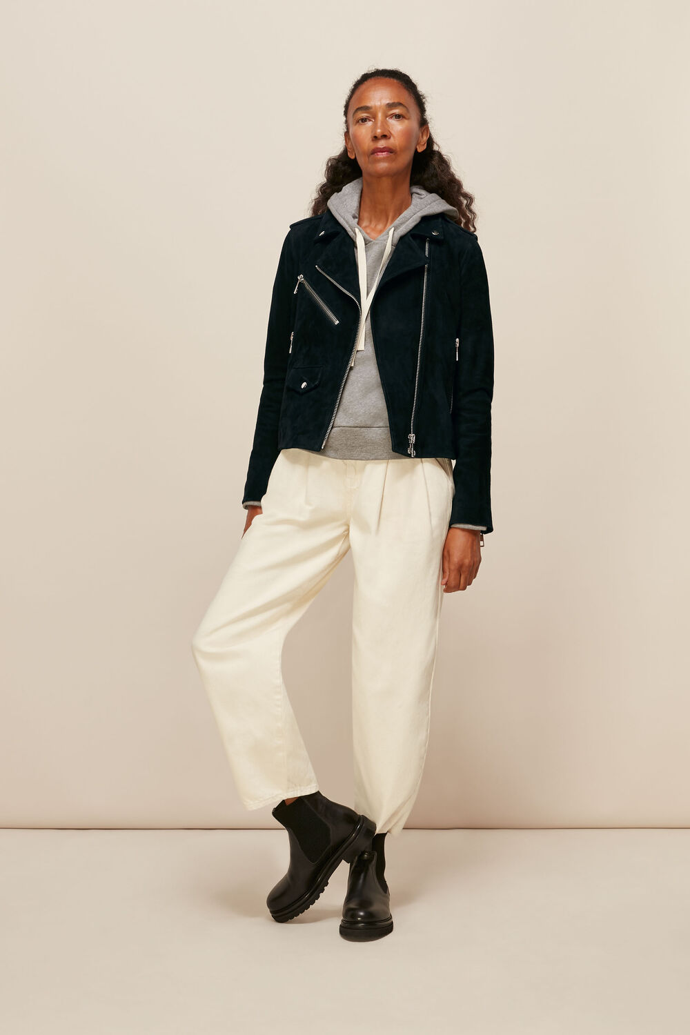 Suede Agnes Leather Jacket