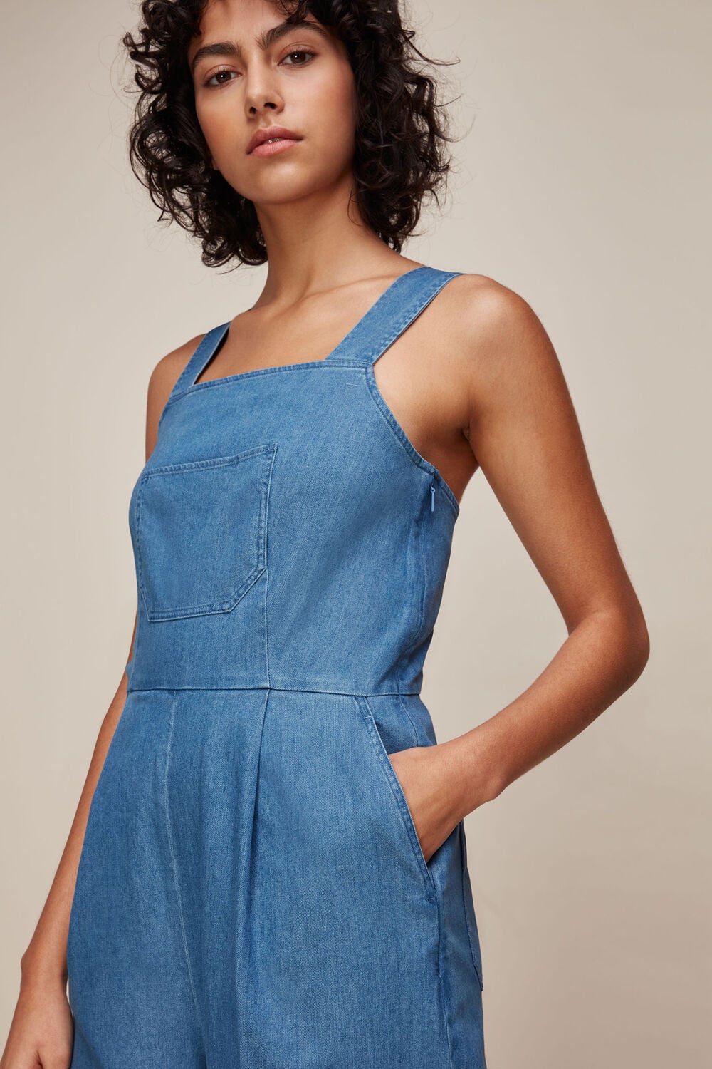 Langley Denim Jumpsuit Denim