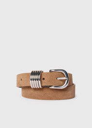 Suede Multi Ring Belt