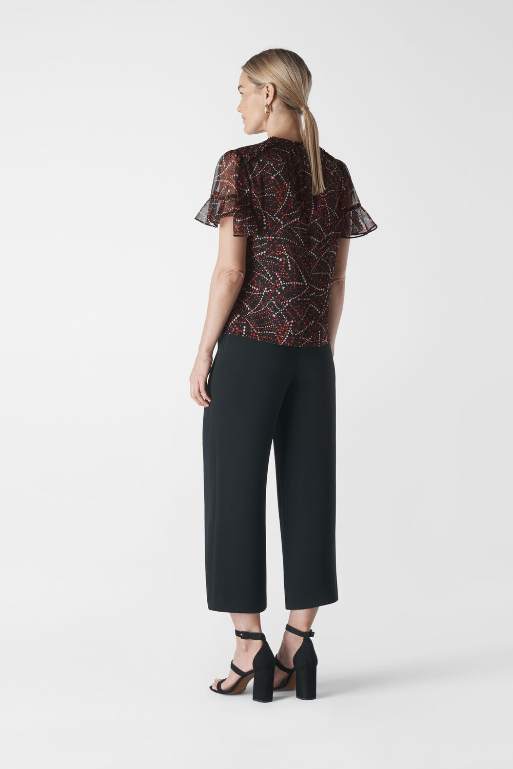 Shooting Star Dobby Top Black/Multi