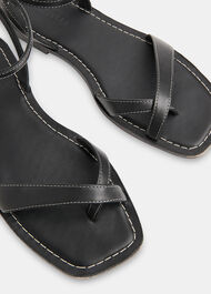 Contrast Stitch Strappy Sandal