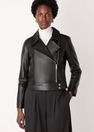 Clean Zip Leather Jacket