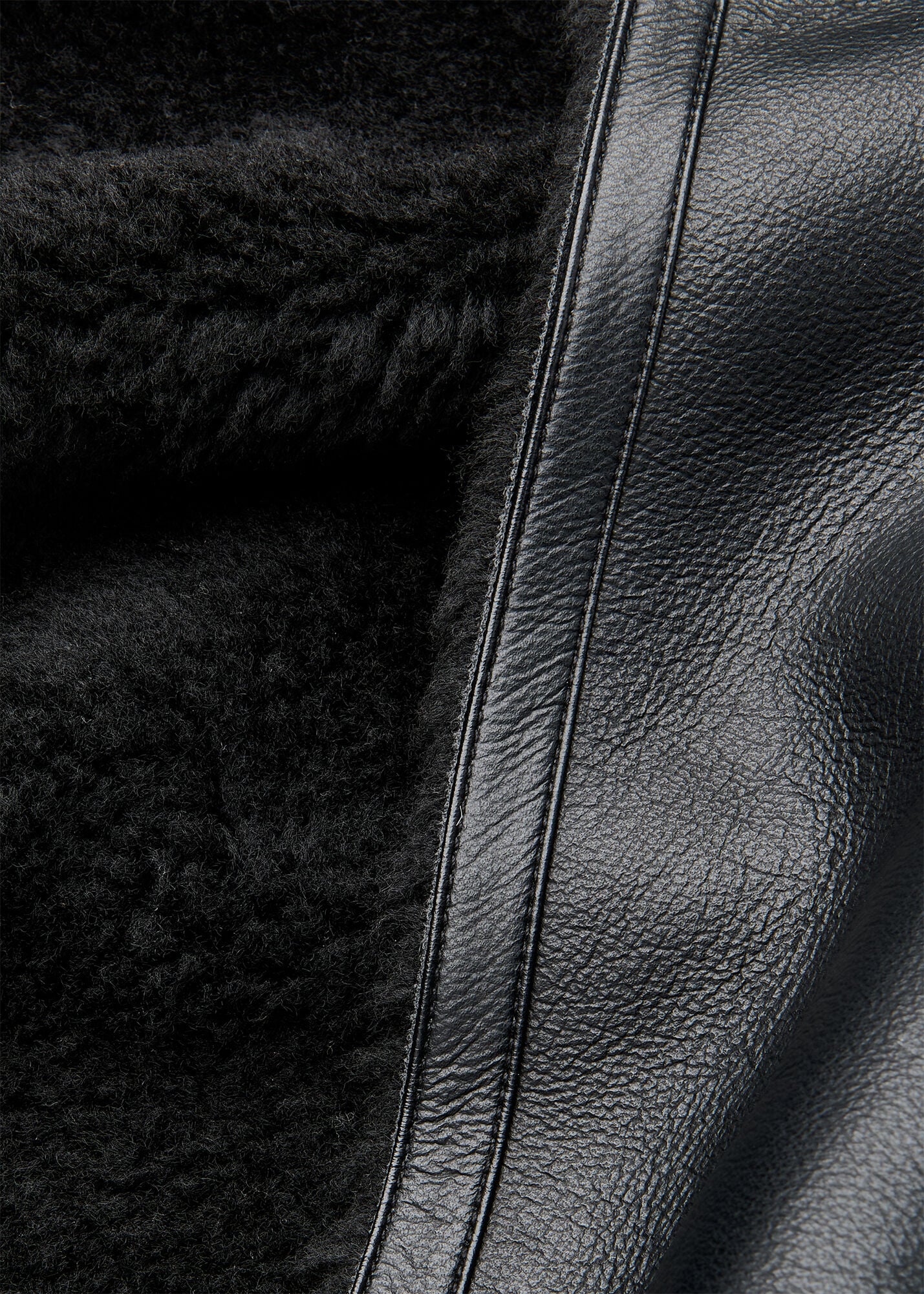 Black/Multi Faux Fur Aviator | WHISTLES | Whistles US |