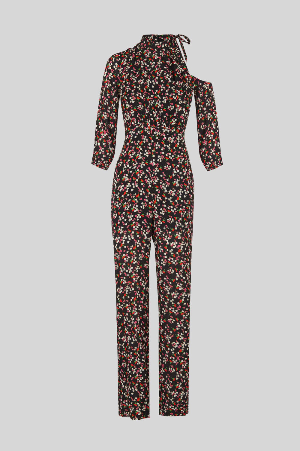 Peony Cut Out Silk Jumpsuit