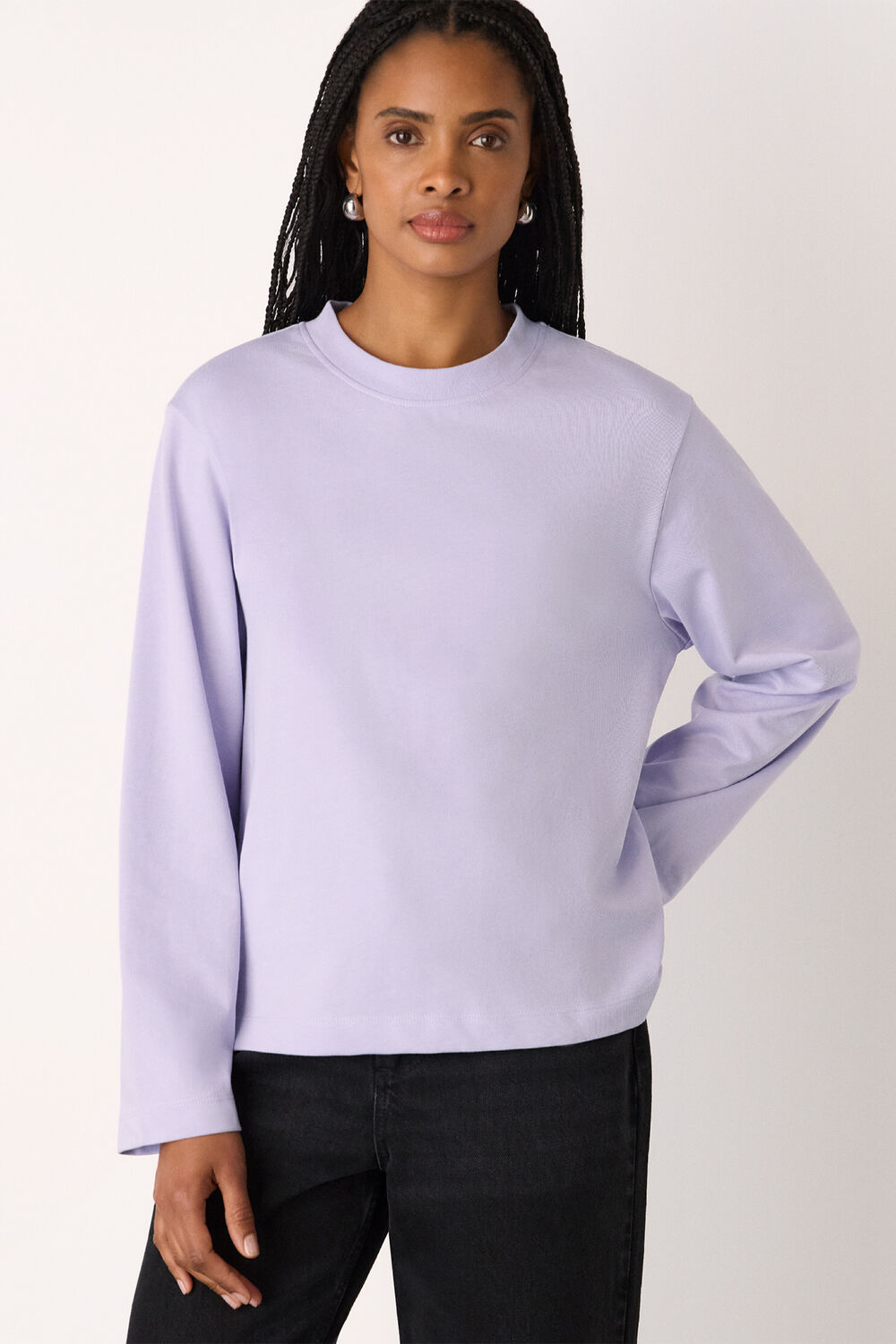 Lilac Cotton Long Sleeve Jersey