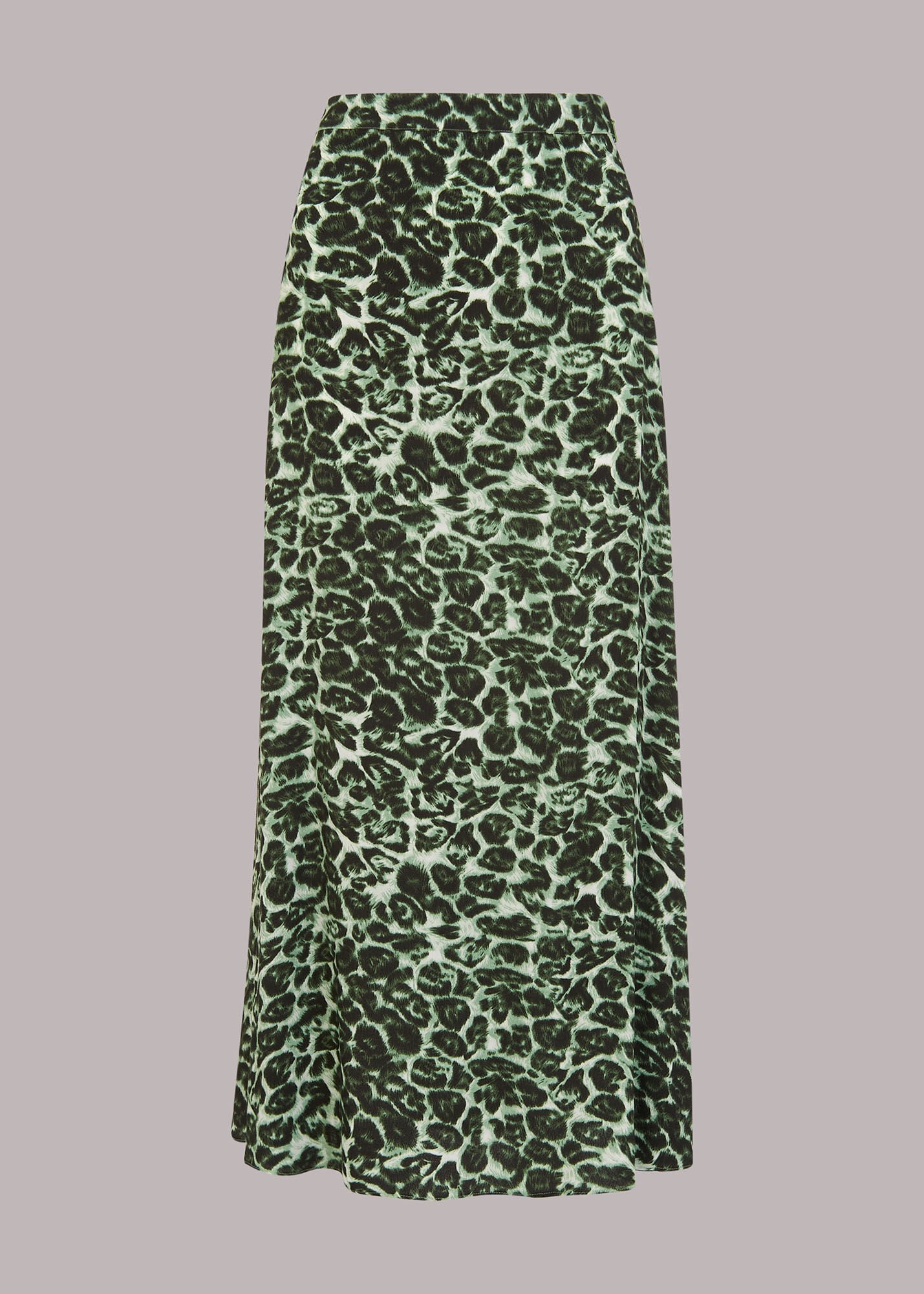 Green Multi Clouded Leopard Skirt WHISTLES Whistles UK