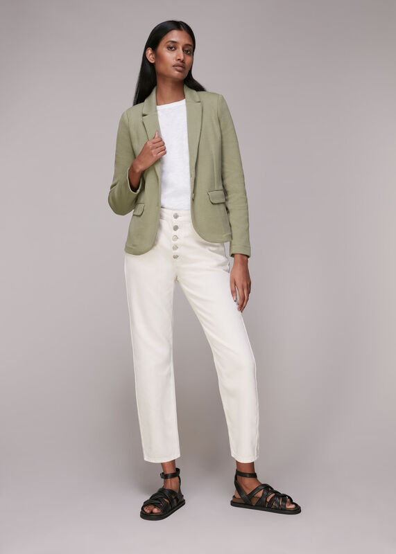 Slim Fit Jersey Jacket