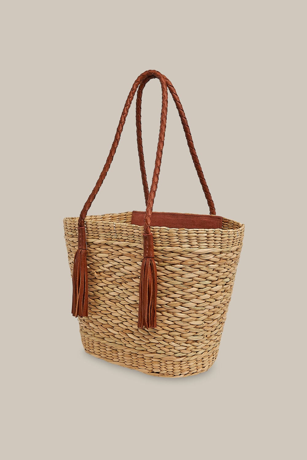Lianne Straw Tote Neutral