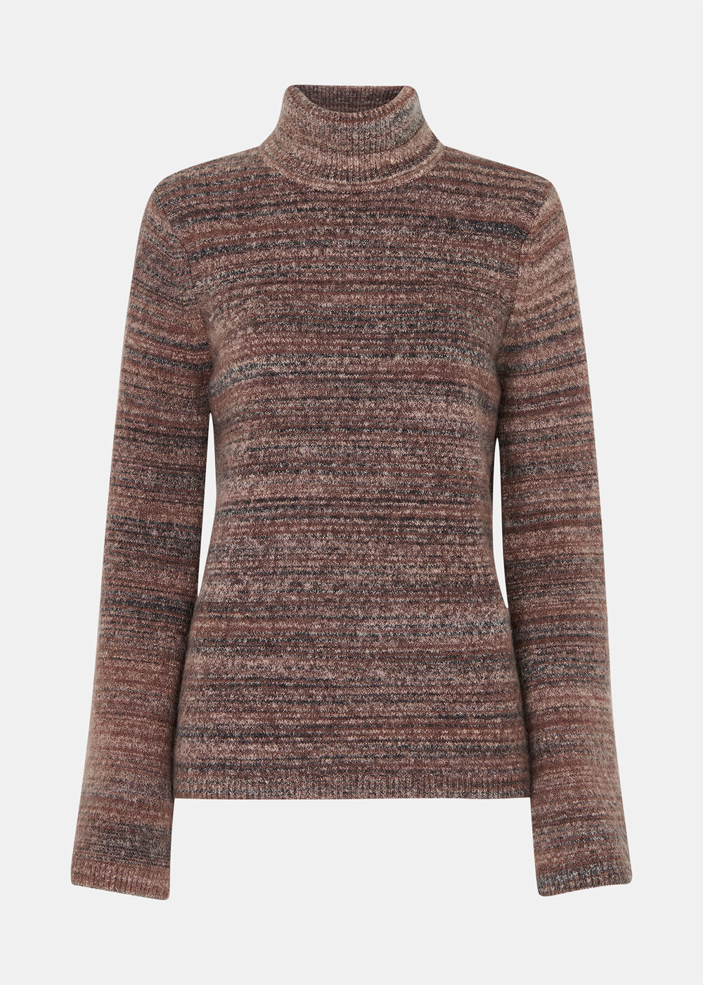 Textured Funnel Neck Knit