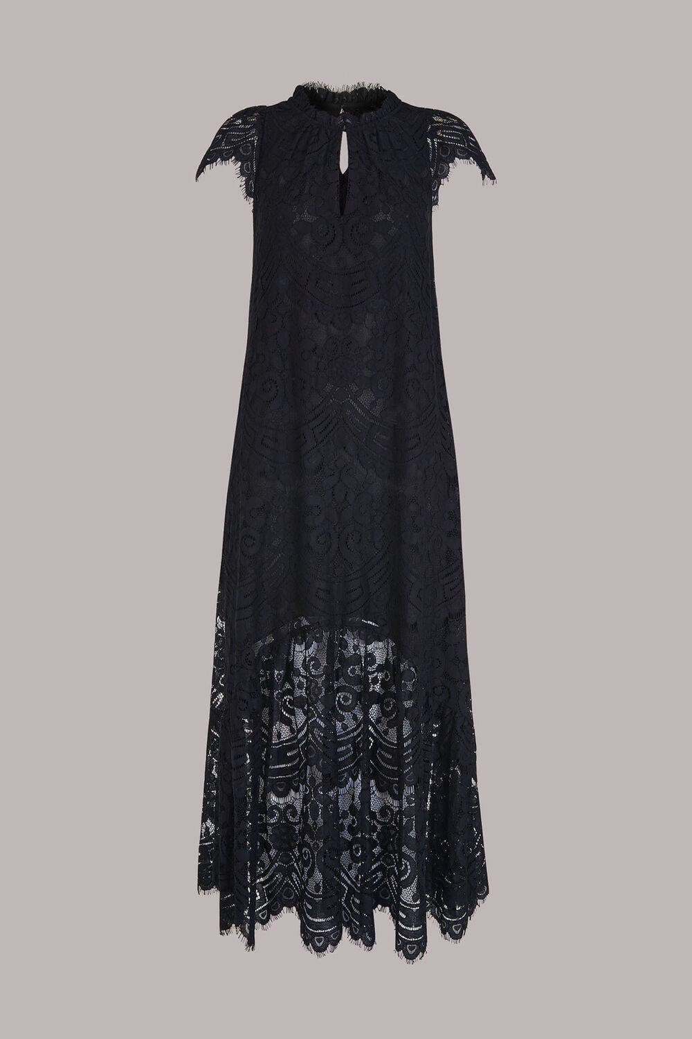 Lace Detail Trapeze Dress