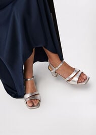 Cutout Block Heel Sandal