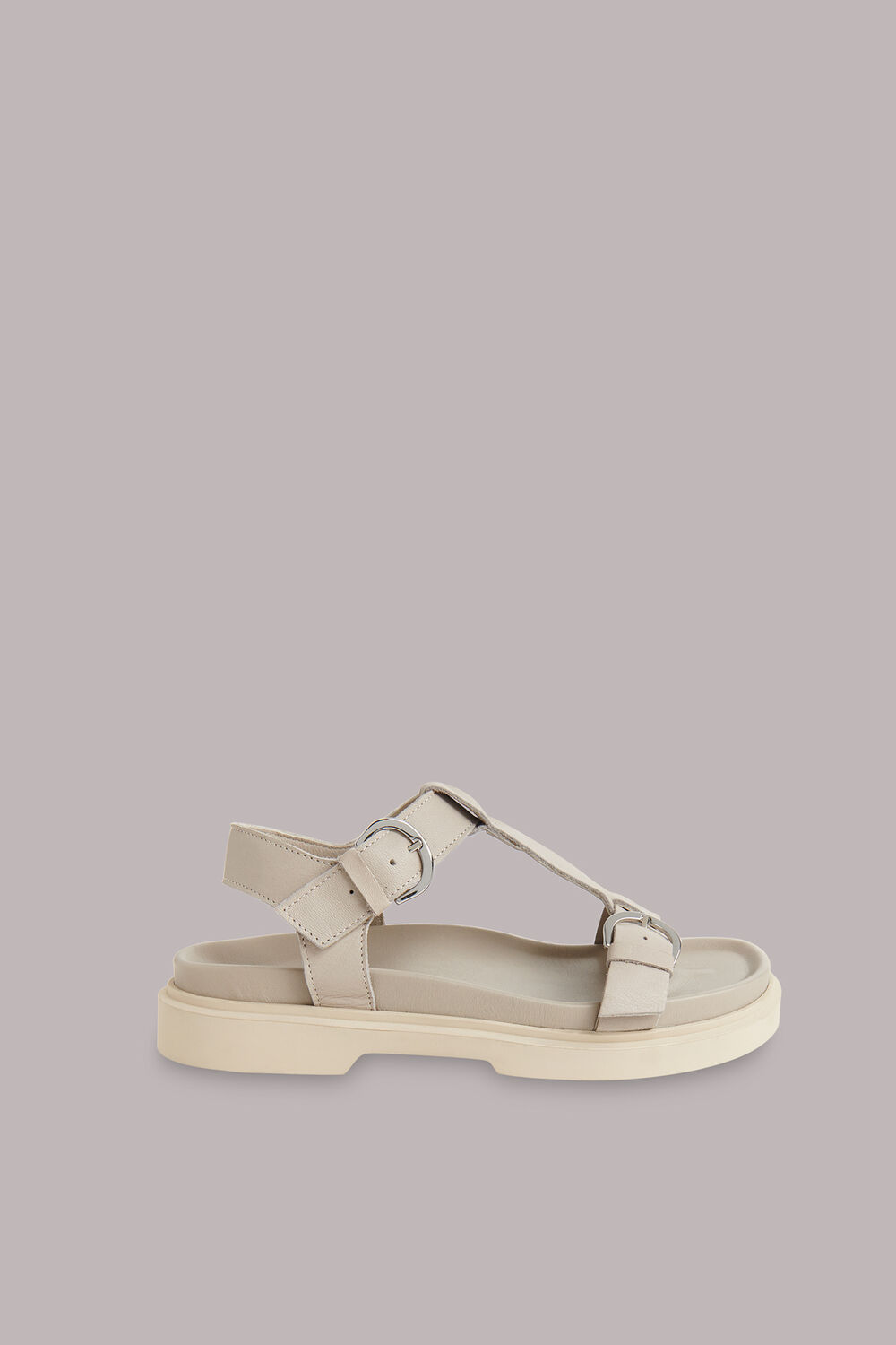Neutral Porto Double Buckle Sandal