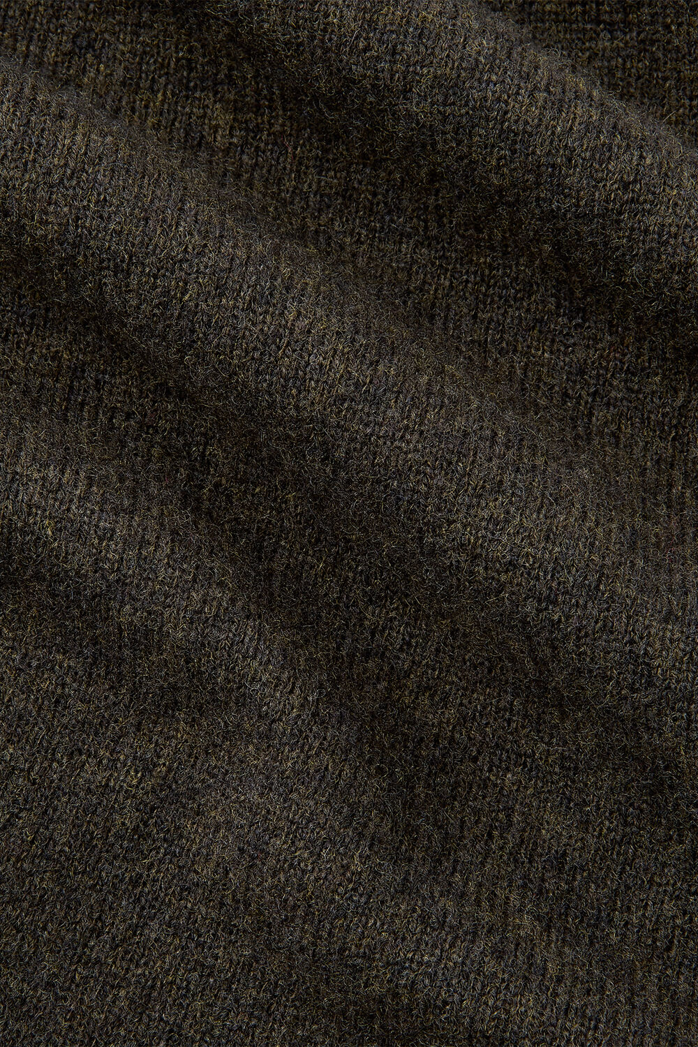 Khaki Wool V Neck Tank