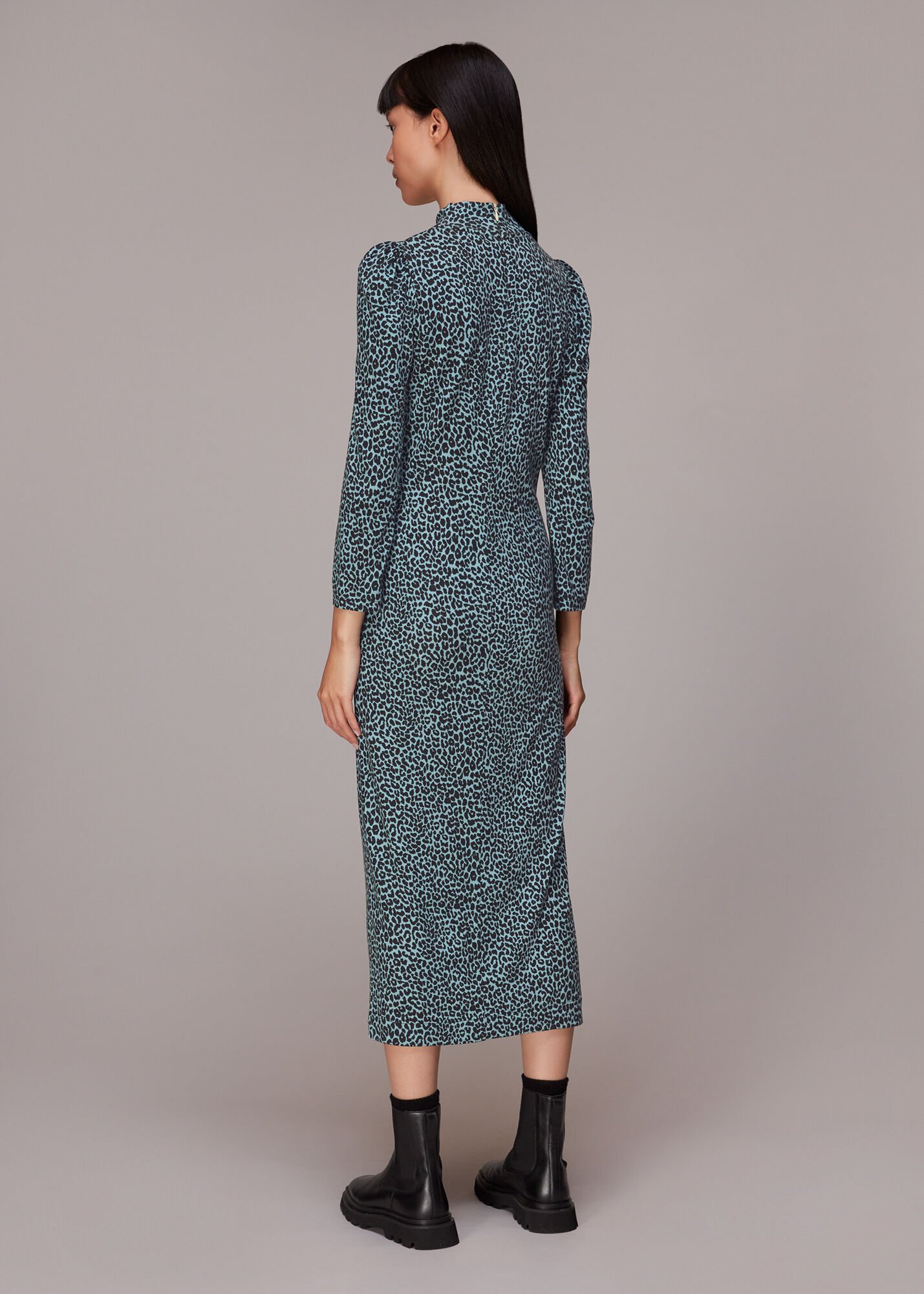 Whistles animal jersey dress discount