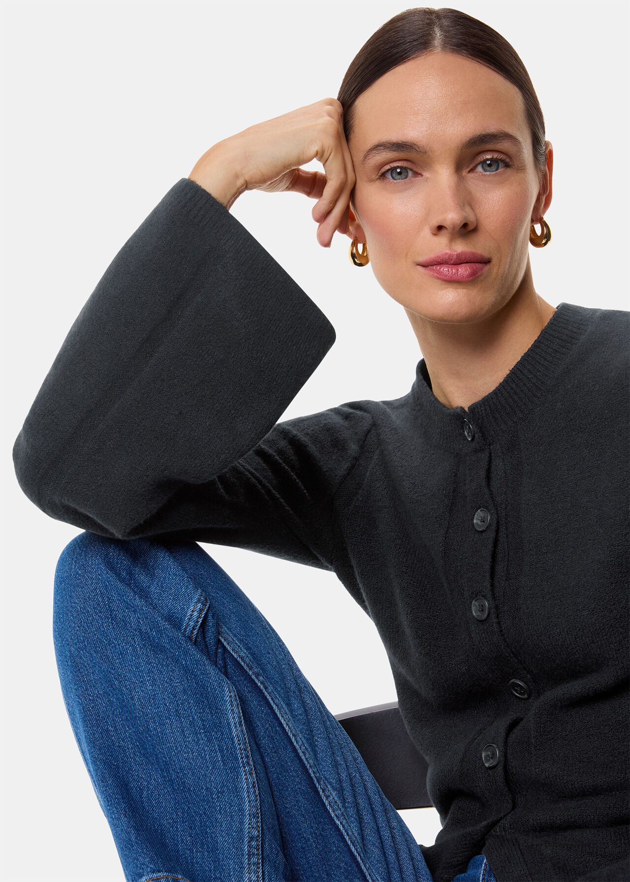 Wide Sleeve Detail Cardigan