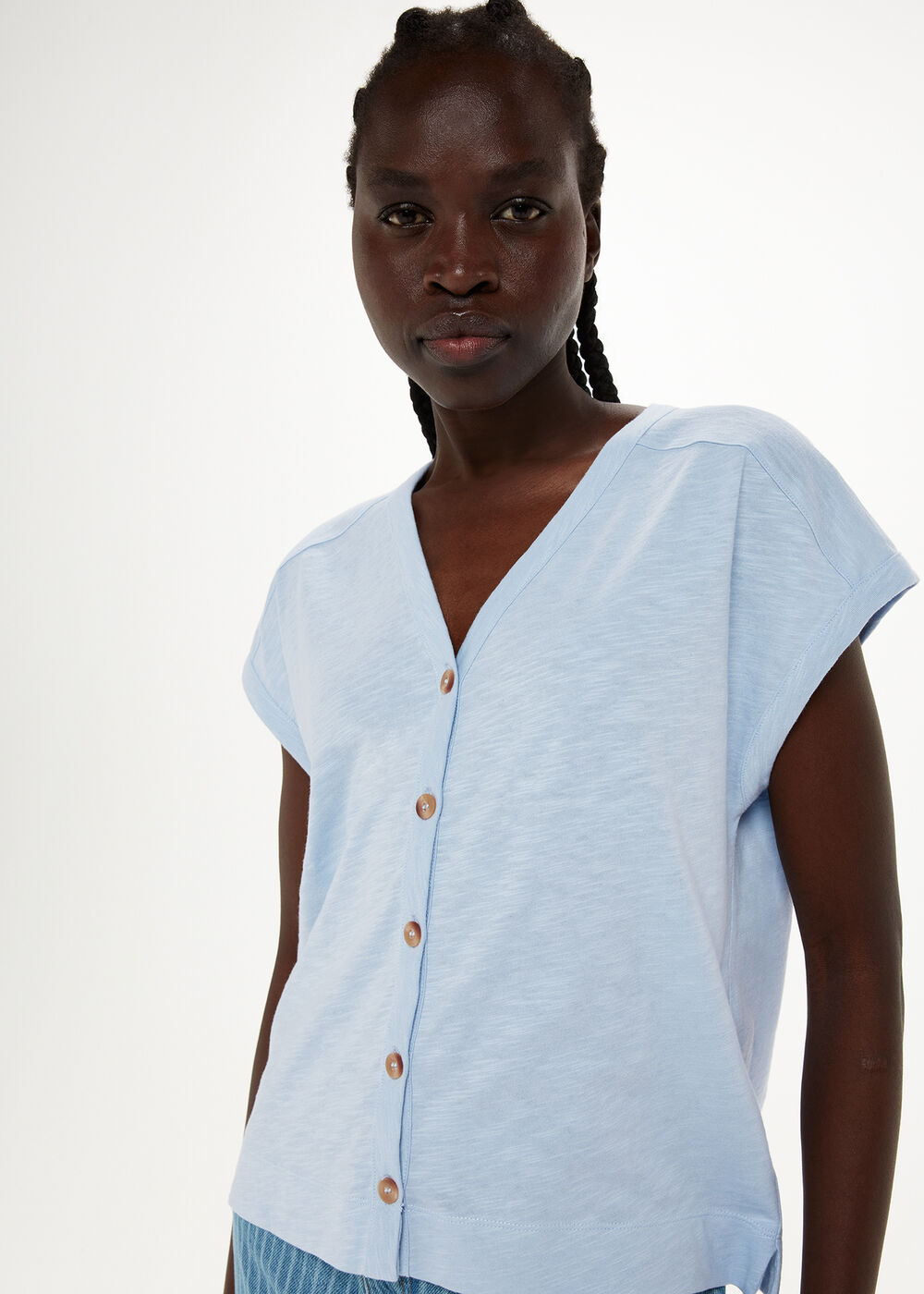 Aubrie Button Through Top