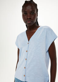 Aubrie Button Through Top