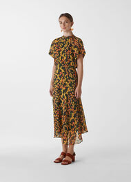 Daisy Print Stine Dress Multicolour