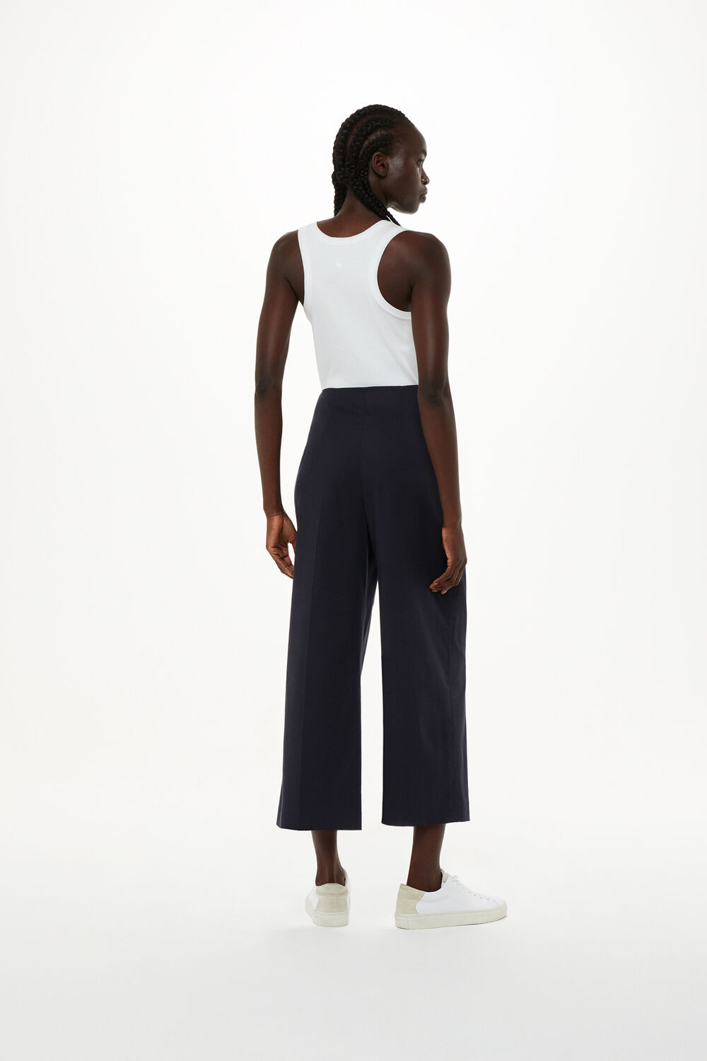 Navy Katie Cropped Pants&nbsp;