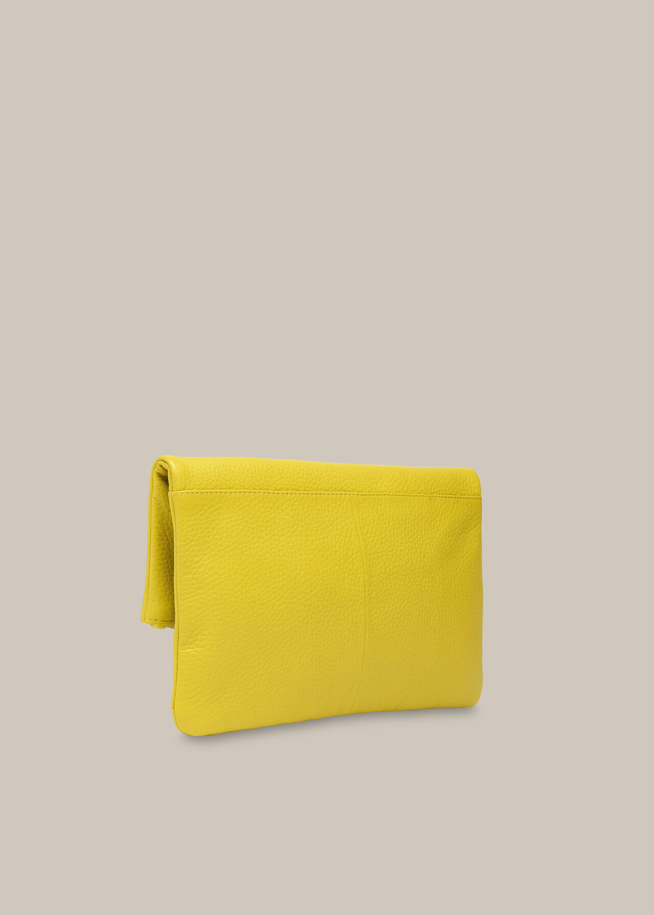 Chapel Foldover Clutch Lime
