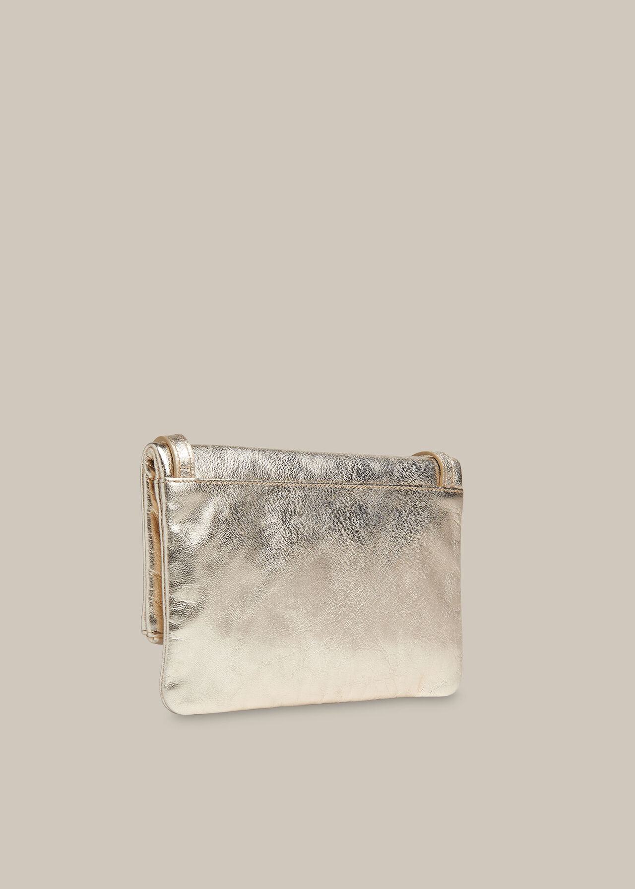 Issy Mini Foldover Bag Gold/Multi
