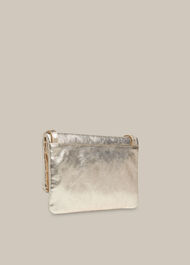 Issy Mini Foldover Bag Gold/Multi
