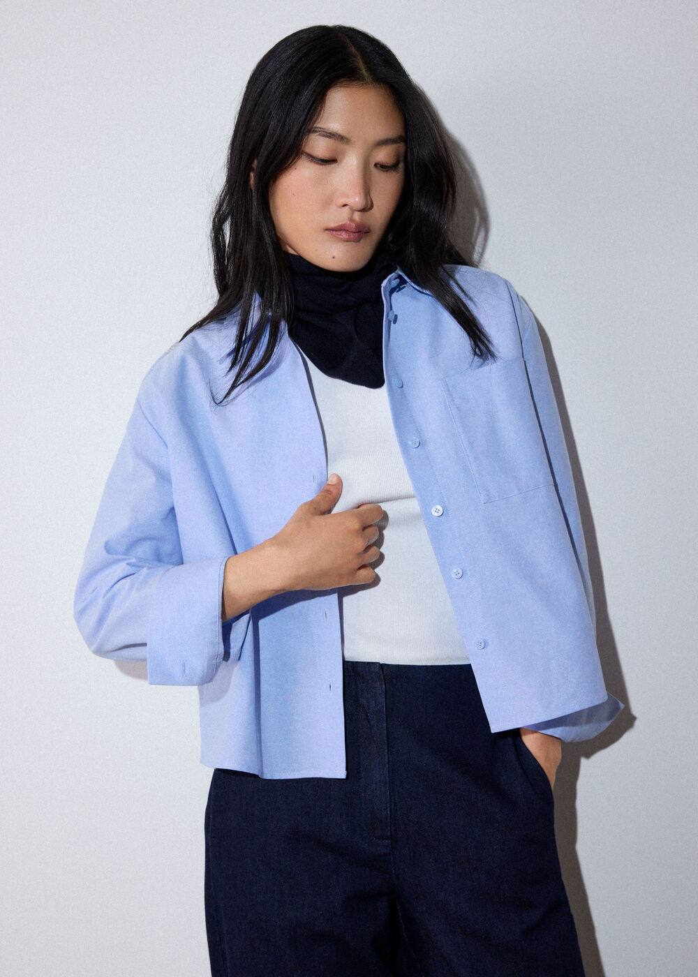 Boxy Oxford Cotton Shirt