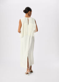 Fringe Back Midi Dress