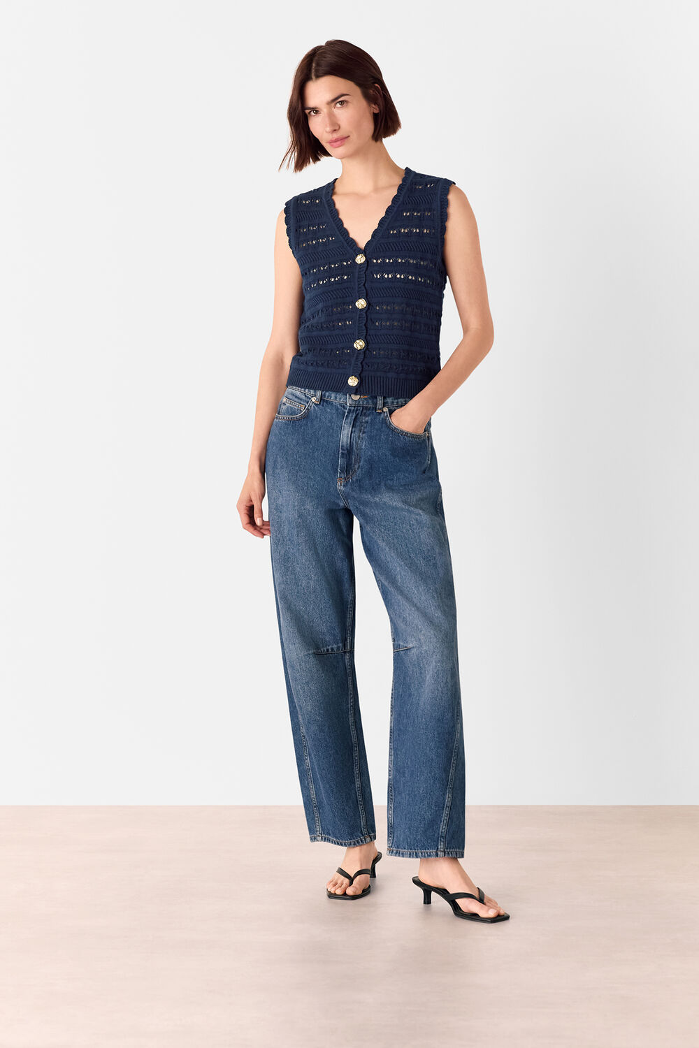 Pointelle Detail Tank