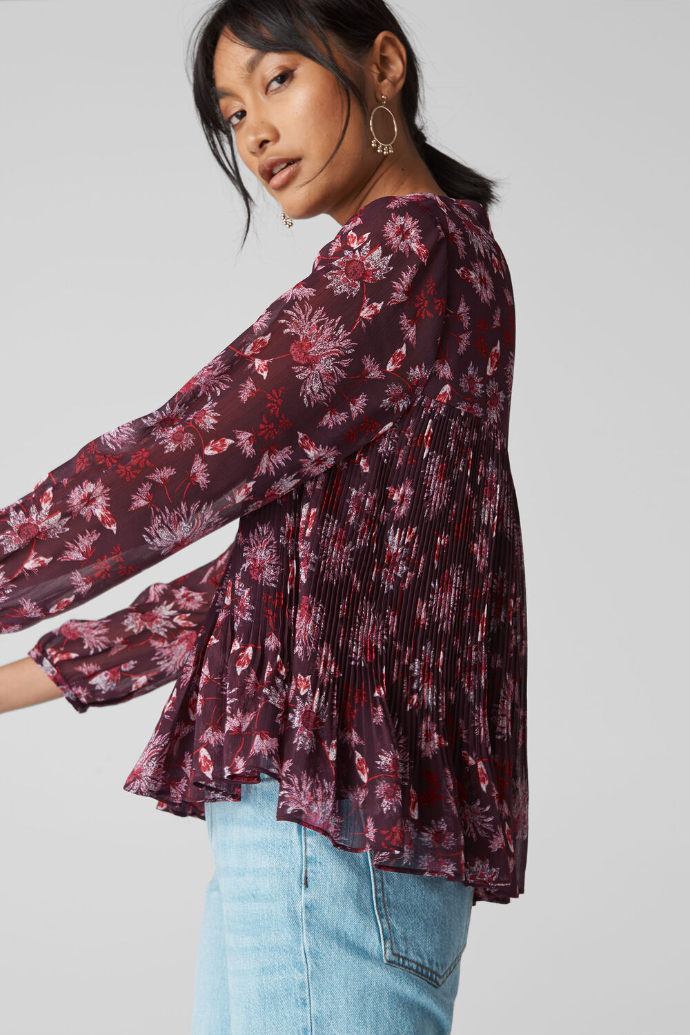 Pitti Print Blouse Pink/Multi
