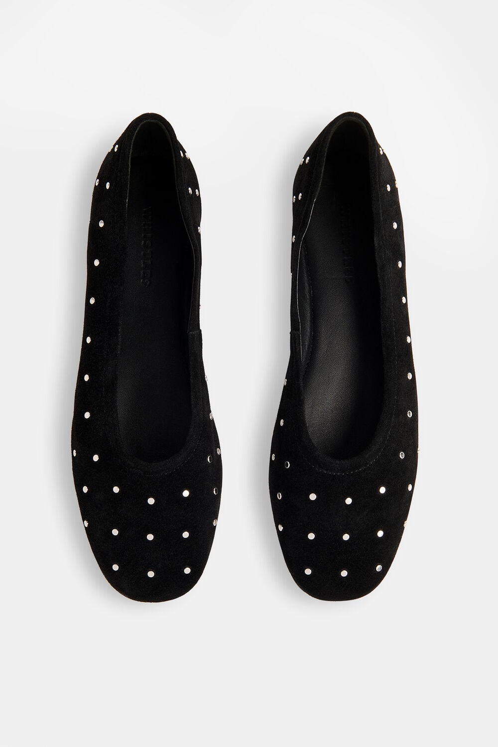 Karina Suede Stud Ballet Pump