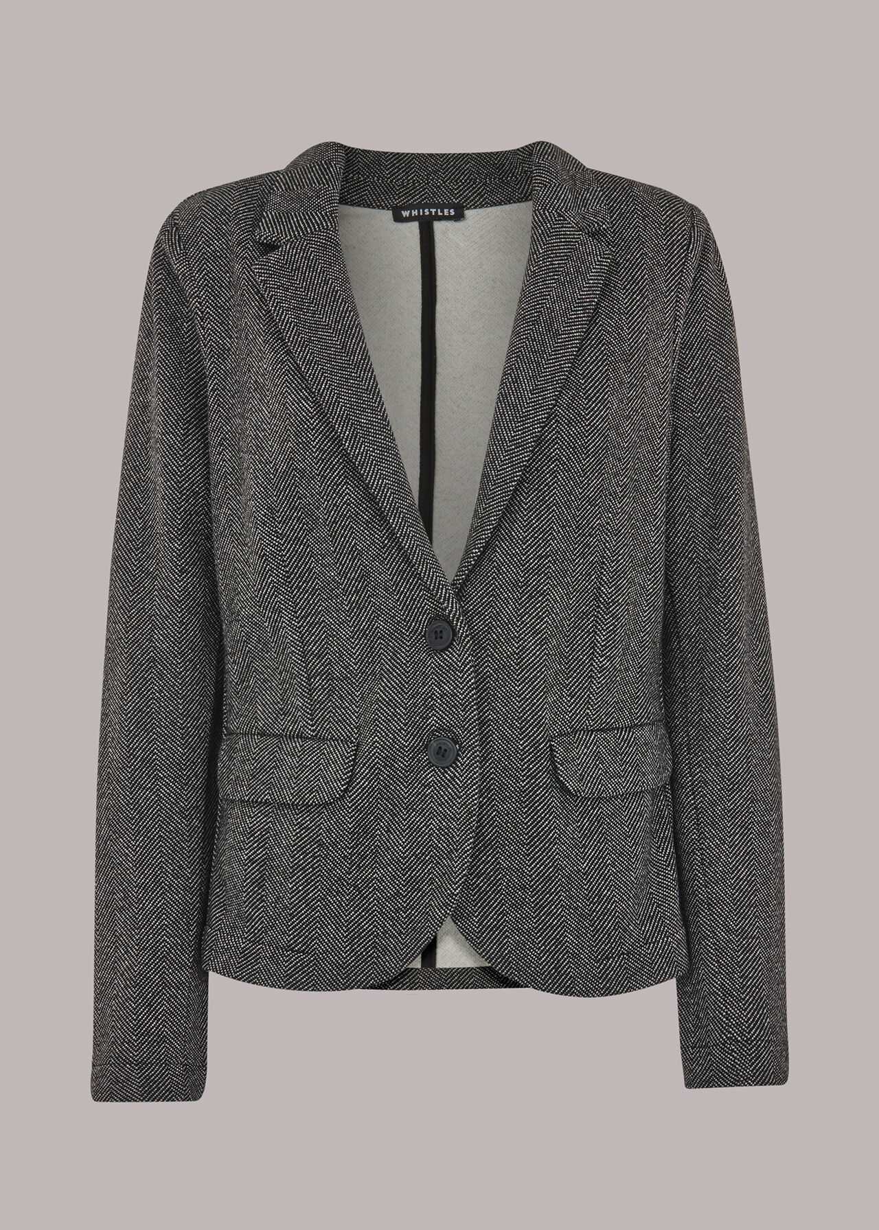 Textured Slim Jersey Jacket