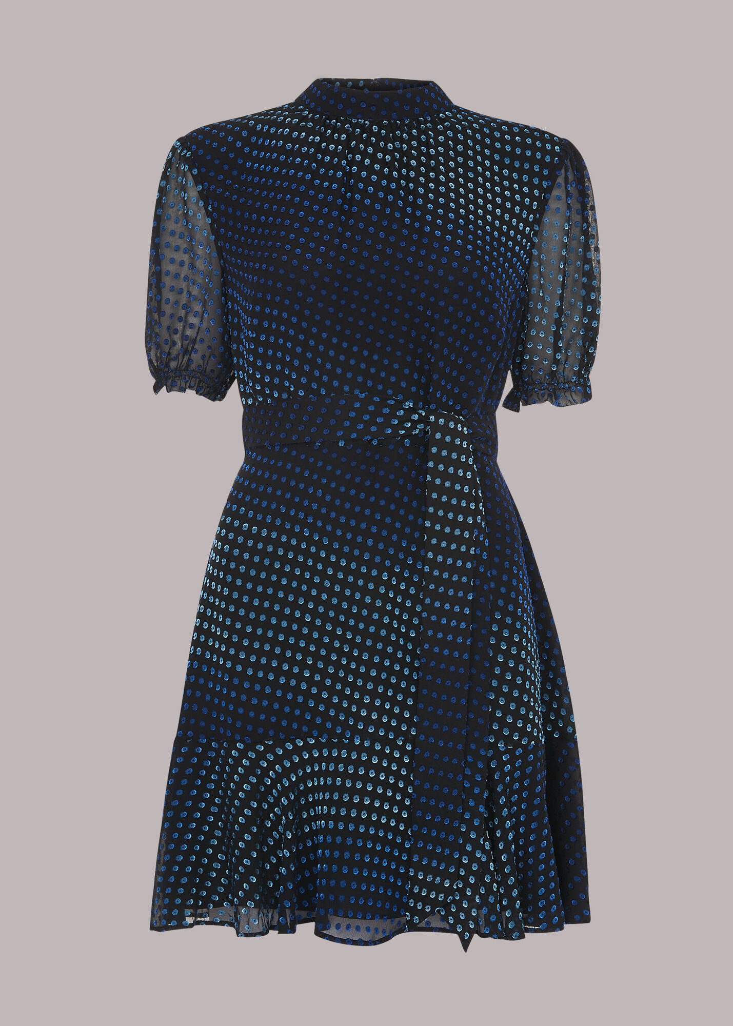 Blue/Multi Gianna Ombre Dobby Dress WHISTLES Whistles US