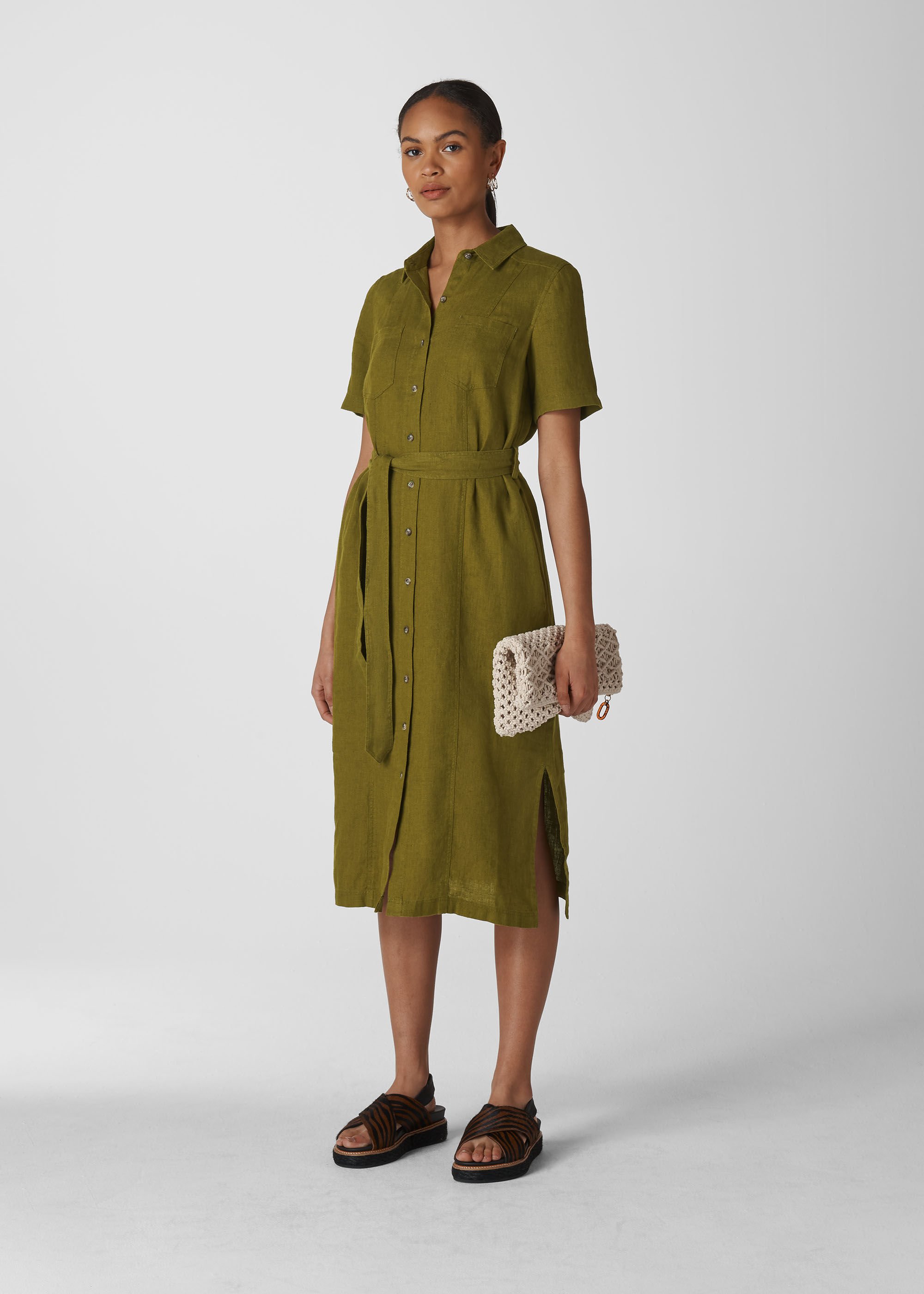 whistles linen dress