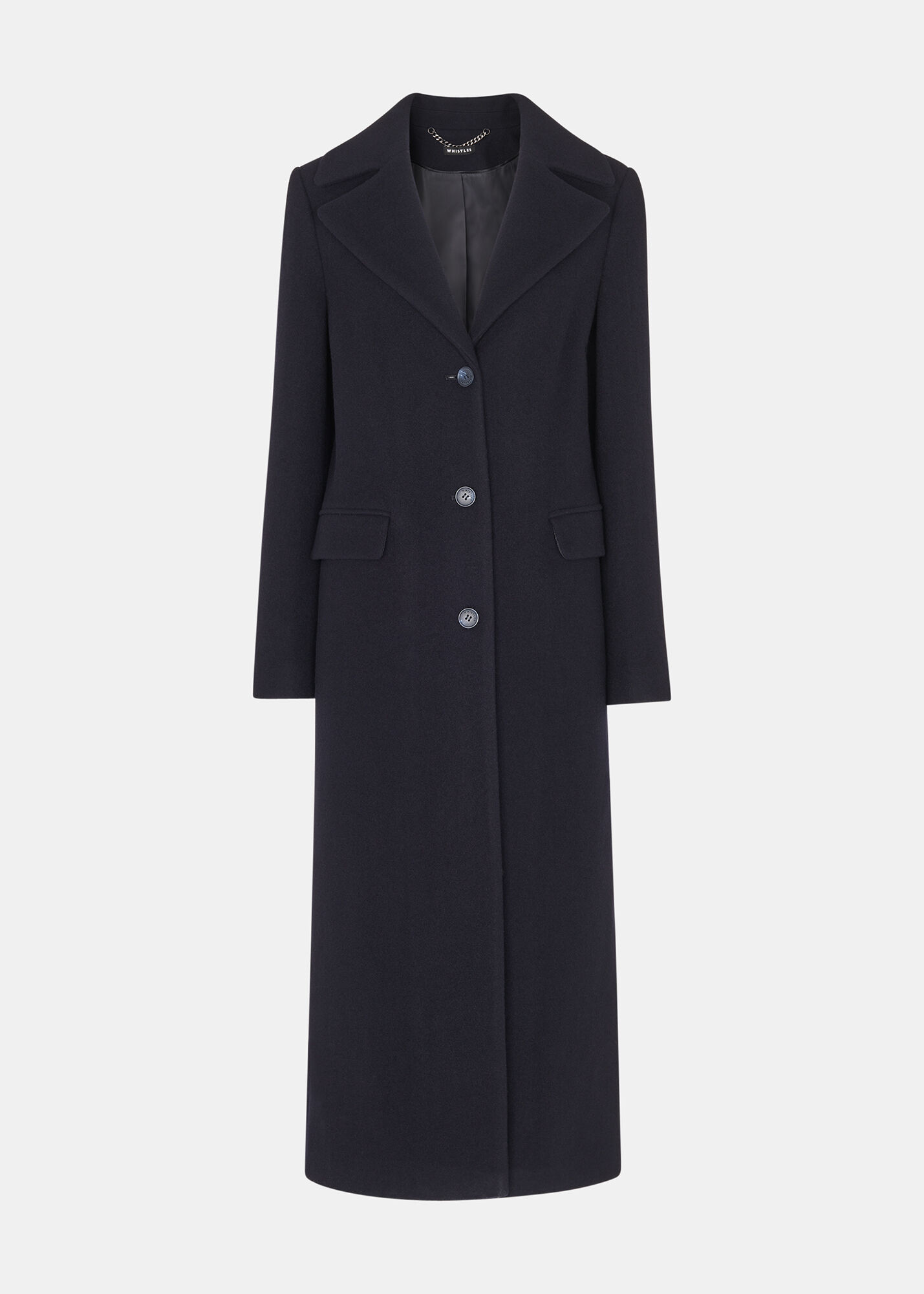 Navy Amalia Longline Coat