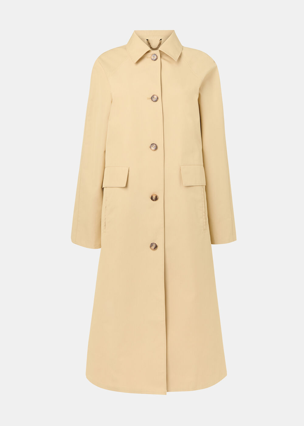 Car Coat With Pocket Detail