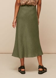 Linen Bias Cut Skirt