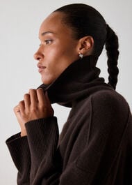 Cashmere Seam Roll Neck Knit