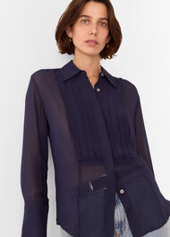 Maya Pintuck Detail Blouse
