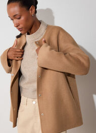 Double Faced Scarf Coat