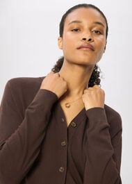 V Neck Linen Cardigan