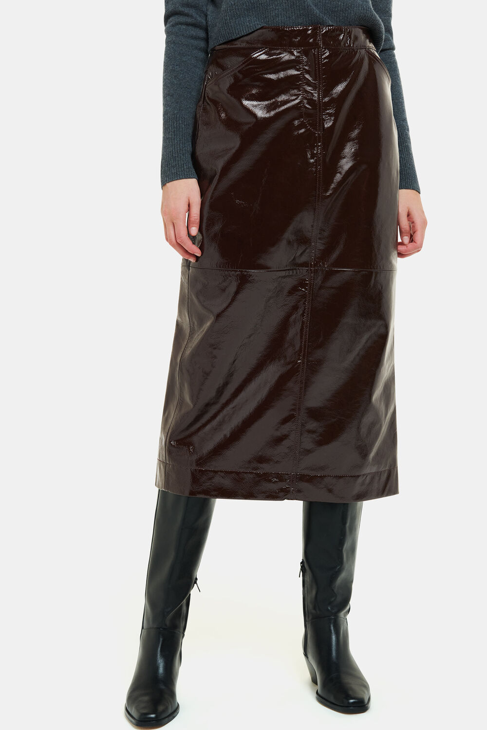 Rachel Patent Leather Skirt