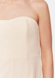 Bandeau Linen Blend Dress