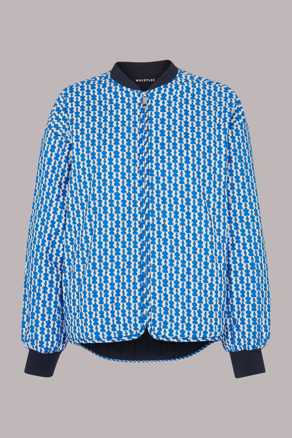 Vertical Stack Print Jacket