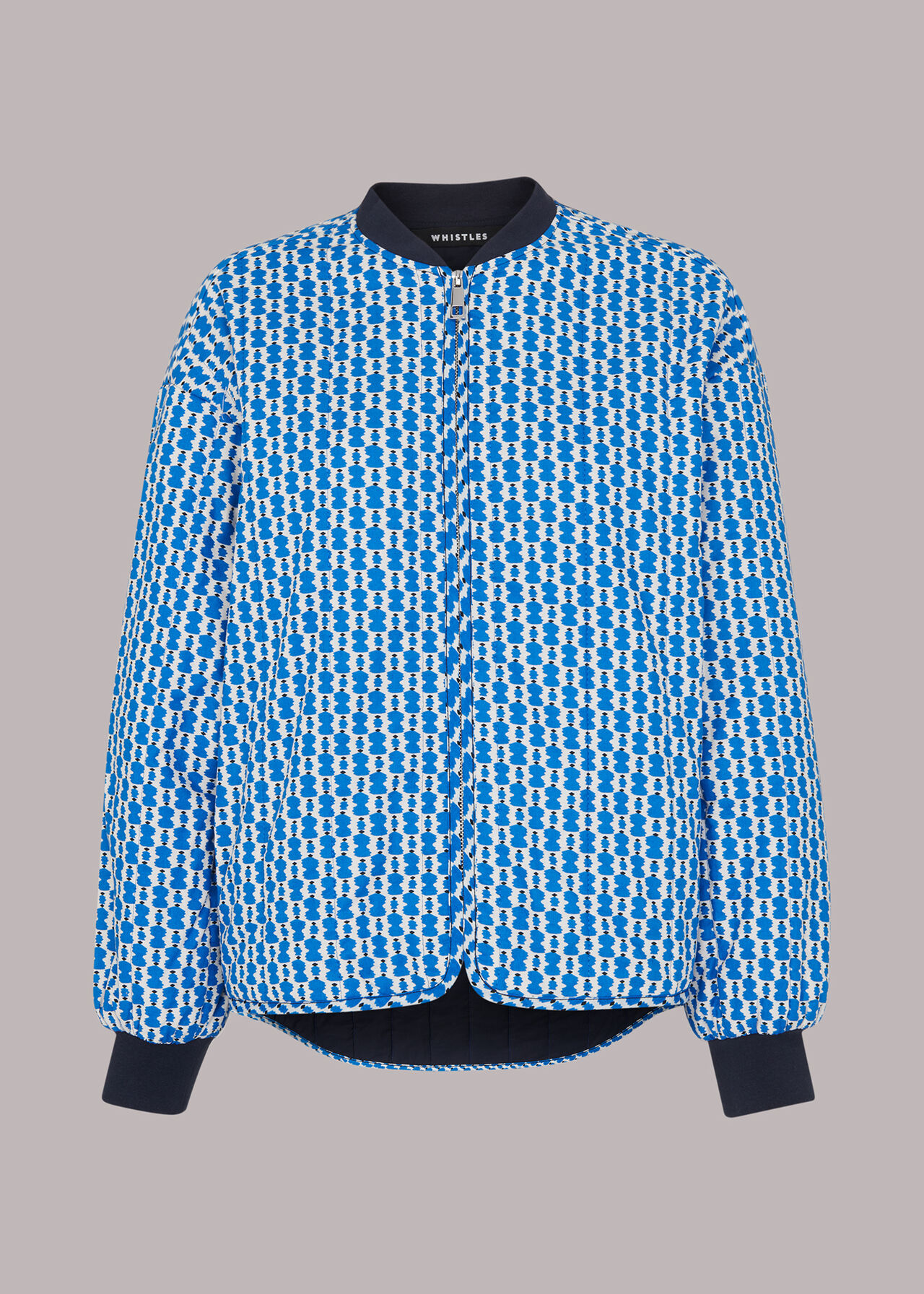 Vertical Stack Print Jacket