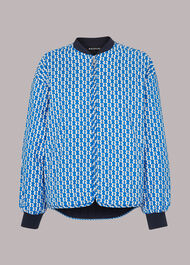 Vertical Stack Print Jacket